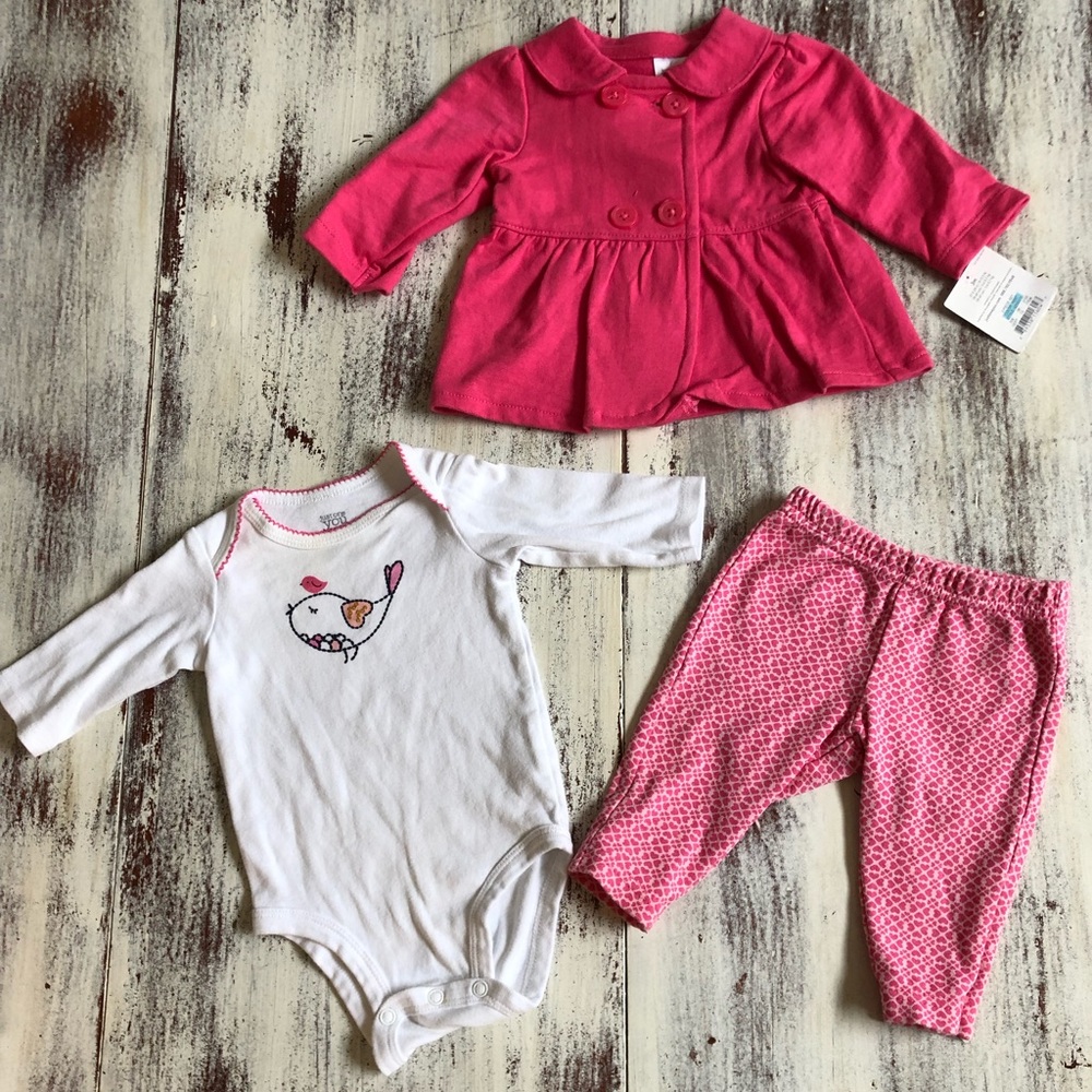 Matching onesie, jacket & pants set